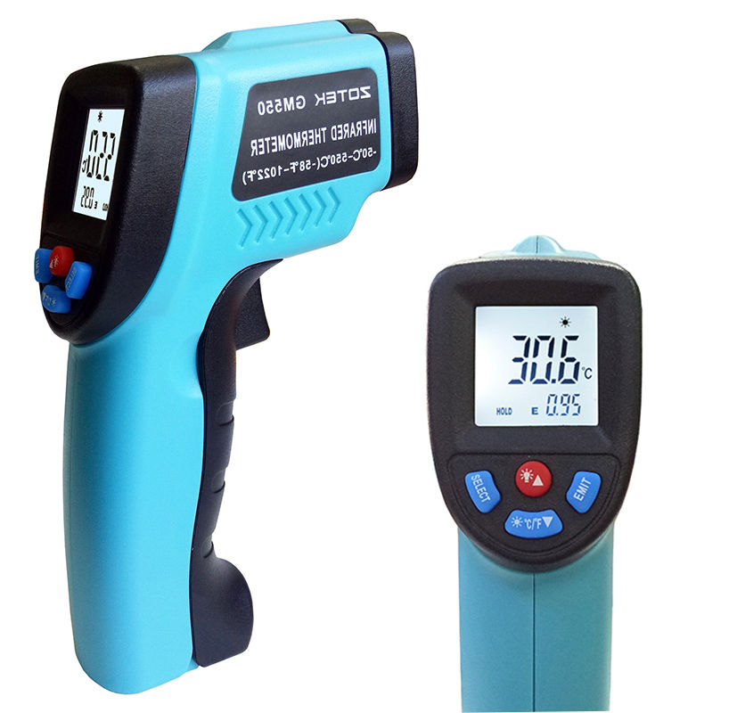 Infrared Thermometer Gun Non Contact Ir Laser Digital Temperature 50 ~ 550℃ Hero Lab Online 9318